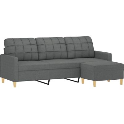 MAISONCHIC Sofá de 3 plazas con taburete - Sofá MAISONCHIC Sofá de 3 plazas con taburete - Sofá