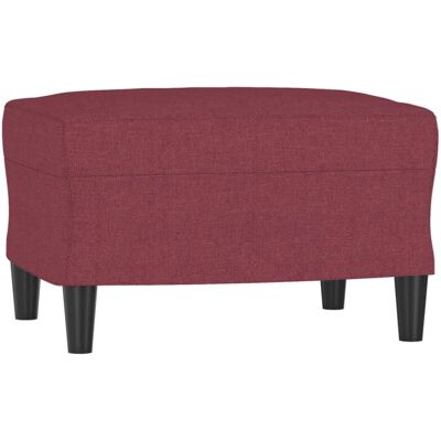 VIDAXL Fauteuil avec Repose-pieds - Rouge - Tissu Durable, Design Moderne - Publicité VIDAXL Fauteuil avec Repose-pieds - Rouge - Tissu Durable, Design Moderne - Publicité