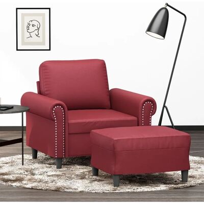 Fauteuil avec repose-pieds VIDAXL - Publicité Fauteuil avec repose-pieds VIDAXL - Publicité