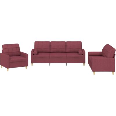 vidaXL 3201272 Wohnzimmereinrichtung - Sofa, Kissen, Fußhocker vidaXL 3201272 Wohnzimmereinrichtung - Sofa, Kissen, Fußhocker