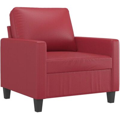 Ensemble de Canapés VidaXL - Cuir Synthétique Rouge 4 Pièces - Publicité Ensemble de Canapés VidaXL - Cuir Synthétique Rouge 4 Pièces - Publicité