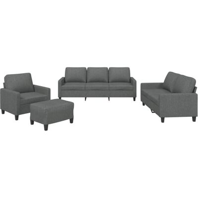 Conjunto de muebles de salón VidaXL 3201437 - sofá, sillón, sofás de 3 y 2 plazas, gris Conjunto de muebles de salón VidaXL 3201437 - sofá, sillón, sofás de 3 y 2 plazas, gris