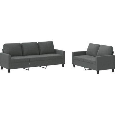 vidaXL Ensemble de Mobilier pour Salon - Gris - Publicité vidaXL Ensemble de Mobilier pour Salon - Gris - Publicité