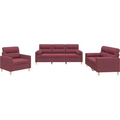 Conjunto de Muebles de Sala VidaXL 3201550 - Rojo Conjunto de Muebles de Sala VidaXL 3201550 - Rojo