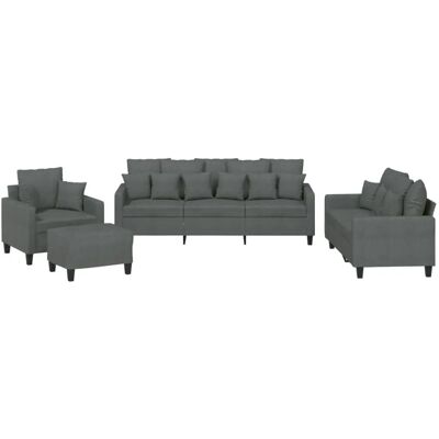 Conjunto de muebles de sala VidaXL 3201641 - Gris Conjunto de muebles de sala VidaXL 3201641 - Gris