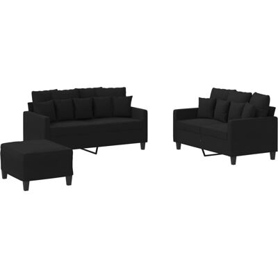 VidaXL 3201660 Wohnzimmermöbel-Set - Schwarz VidaXL 3201660 Wohnzimmermöbel-Set - Schwarz