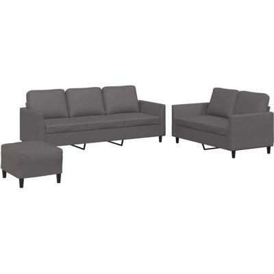 VidaXL 3201762 Wohnzimmermöbel-Set - Grau VidaXL 3201762 Wohnzimmermöbel-Set - Grau