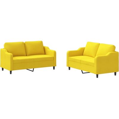 vidaXL 3201807 Ensemble de Mobilier de Salon - Jaune - Publicité vidaXL 3201807 Ensemble de Mobilier de Salon - Jaune - Publicité