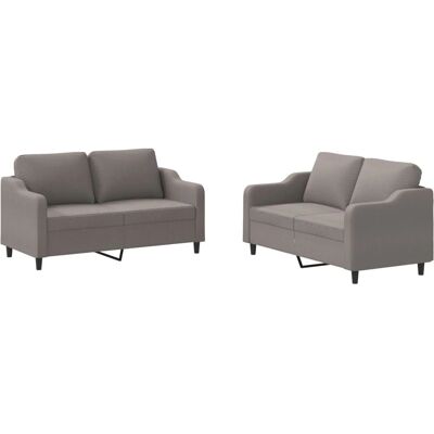 Ensemble de meubles de salon VidaXL 3201809 - Taupe - Publicité Ensemble de meubles de salon VidaXL 3201809 - Taupe - Publicité