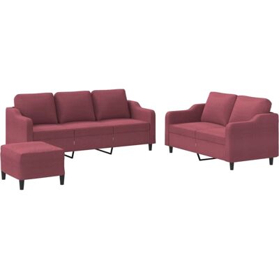 VidaXL 3201856 ensemble de meubles pour salon - Rouge - Publicité VidaXL 3201856 ensemble de meubles pour salon - Rouge - Publicité
