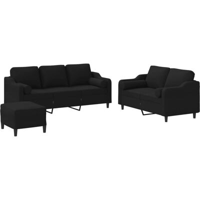 VidaXL Modèle 3201862 Ensemble de Meubles pour Salon - Noir - Publicité VidaXL Modèle 3201862 Ensemble de Meubles pour Salon - Noir - Publicité