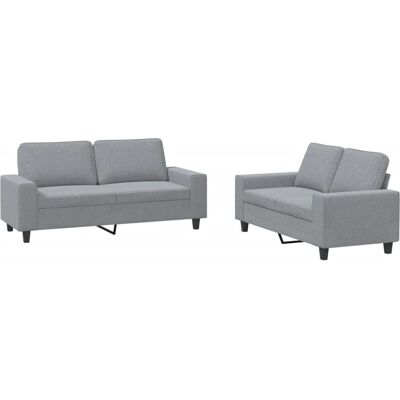 VidaXL 3201882 Ensemble de Mobilier de Salon - Gris - Publicité VidaXL 3201882 Ensemble de Mobilier de Salon - Gris - Publicité