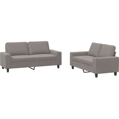 VidaXL 3201889 Wohnzimmermöbel-Set - Taupe - Wohnzimmermöbel-Set VidaXL 3201889 Wohnzimmermöbel-Set - Taupe - Wohnzimmermöbel-Set