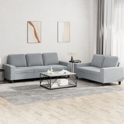 vidaXL 2-3-Sitzer Stoff-Sofagarnitur - Langlebig & Bequem vidaXL 2-3-Sitzer Stoff-Sofagarnitur - Langlebig & Bequem