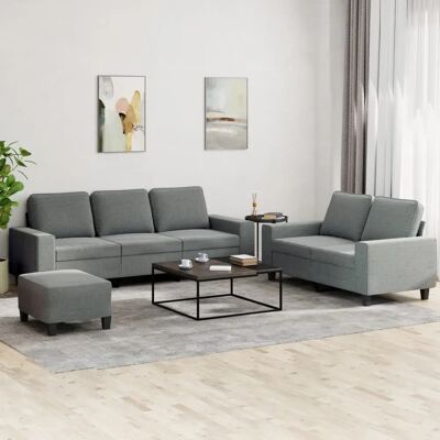Ensemble de Canapés 3 Pièces en Tissu - Mobilier Moderne - Publicité Ensemble de Canapés 3 Pièces en Tissu - Mobilier Moderne - Publicité