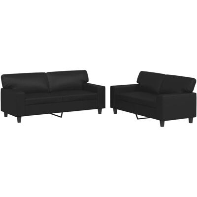 Ensemble de meubles de salon VidaXL Modèle 3201914 - Noir - Publicité Ensemble de meubles de salon VidaXL Modèle 3201914 - Noir - Publicité