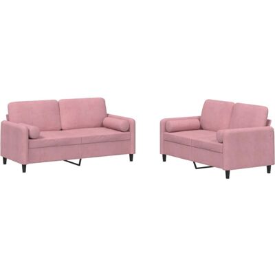 Ensemble de meubles de salon VidaXL 3201997 - Rose - Publicité Ensemble de meubles de salon VidaXL 3201997 - Rose - Publicité