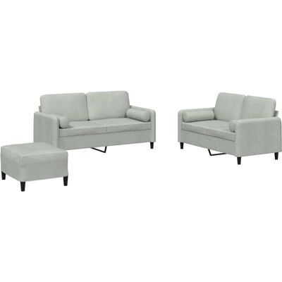 VidaXL 3202004 Samtsofa-Set - Wohnzimmermöbel VidaXL 3202004 Samtsofa-Set - Wohnzimmermöbel