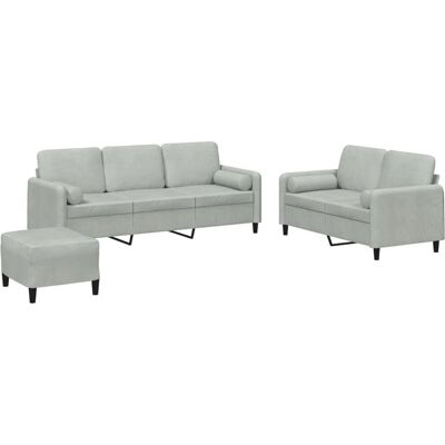VidaXL Modèle 3202044 Ensemble de Mobilier pour Salon - Gris - Publicité VidaXL Modèle 3202044 Ensemble de Mobilier pour Salon - Gris - Publicité