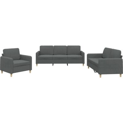Ensemble de Mobilier de Salon VidaXL 3202055 Gris - Publicité Ensemble de Mobilier de Salon VidaXL 3202055 Gris - Publicité