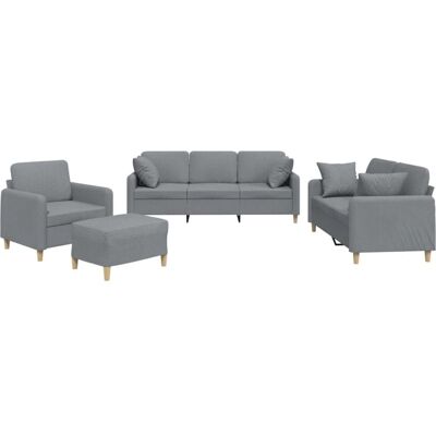 vidaXL 3202078 Ensemble de Meubles pour Salon Gris - Meubles de Salon - Publicité vidaXL 3202078 Ensemble de Meubles pour Salon Gris - Meubles de Salon - Publicité