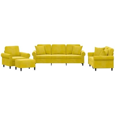 Conjunto de Muebles para Salón VidaXL - Amarillo Conjunto de Muebles para Salón VidaXL - Amarillo