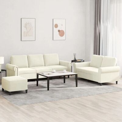 vidaXL 3-tlg. Samtsofa Set - Samtsofa vidaXL 3-tlg. Samtsofa Set - Samtsofa