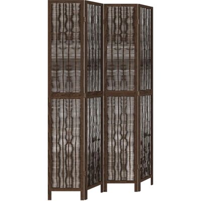 vidaXL 4-Panel Room Divider Masivní Dřevo - Dělící Přepážka vidaXL 4-Panel Room Divider Masivní Dřevo - Dělící Přepážka