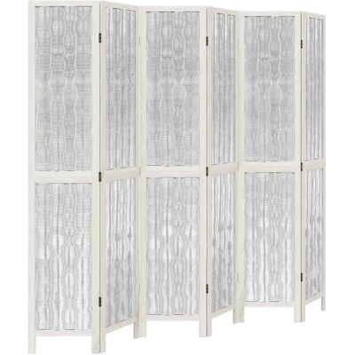 vidaXL Bílý 6-Panel Dělicí Stěna - Soukromí Kancelář vidaXL Bílý 6-Panel Dělicí Stěna - Soukromí Kancelář