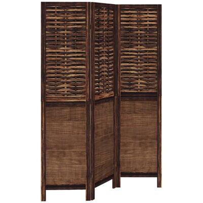vidaXL 3 pcs. Paravent en bois massif marron foncé - Diviseur de pièce - Publicité vidaXL 3 pcs. Paravent en bois massif marron foncé - Diviseur de pièce - Publicité