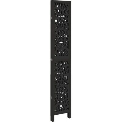 vidaXL Černý 4-dílný dělicí panel - Privacy Screen, 40x220cm vidaXL Černý 4-dílný dělicí panel - Privacy Screen, 40x220cm