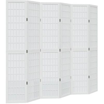 vidaXL Valkoinen 6-Panel Huoneen Jakaja - Room Divider vidaXL Valkoinen 6-Panel Huoneen Jakaja - Room Divider