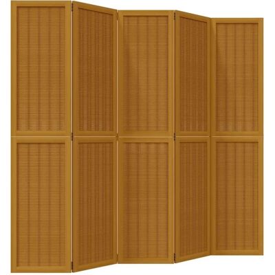 Séparateur de pièce en bois massif marron vidaXL - Écran de confidentialité 40x180 cm - Publicité Séparateur de pièce en bois massif marron vidaXL - Écran de confidentialité 40x180 cm - Publicité