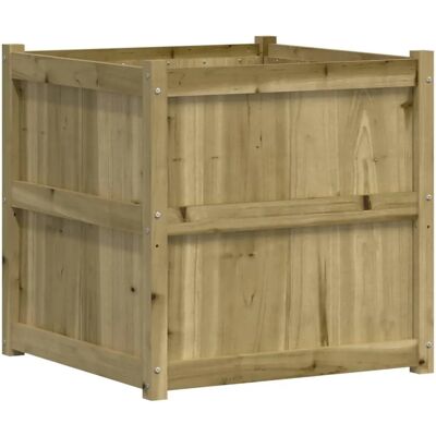 vidaXL Tuinplantbak 70x70x70cm van geïmpregneerd dennenhout - Tuinplantbak vidaXL Tuinplantbak 70x70x70cm van geïmpregneerd dennenhout - Tuinplantbak