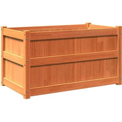 vidaXL Gartentopf - Massives Kiefernholz - 90x50x50 cm - Braun vidaXL Gartentopf - Massives Kiefernholz - 90x50x50 cm - Braun