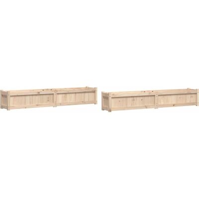 vidaXL Pflanzkübel 2 Stk. Kiefernholz - Garten Pflanztöpfe vidaXL Pflanzkübel 2 Stk. Kiefernholz - Garten Pflanztöpfe