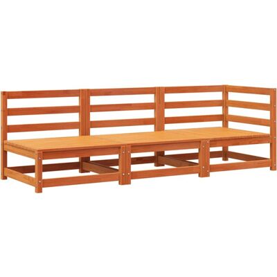 vidaXL Buitenbank - Hout - Tuinbank 3-zits - Tuinmeubilair vidaXL Buitenbank - Hout - Tuinbank 3-zits - Tuinmeubilair