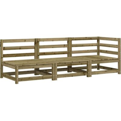 vidaXL Garten-Ecksofas 3-Sitzer imprägnierte Kiefer vidaXL Garten-Ecksofas 3-Sitzer imprägnierte Kiefer