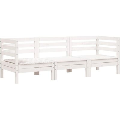 vidaXL 838027 Außenbank Weiße Kiefer Massivholz - Gartenmöbel vidaXL 838027 Außenbank Weiße Kiefer Massivholz - Gartenmöbel