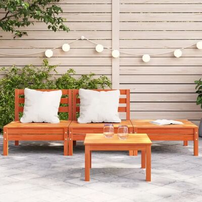 vidaXL 3-Sitzer Gartenbank aus Holz - Außenbank vidaXL 3-Sitzer Gartenbank aus Holz - Außenbank