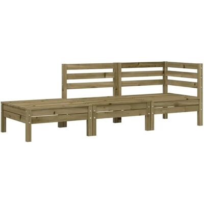 vidaXL Gartensofa 3-Sitzer Imprägniert Kiefernholz vidaXL Gartensofa 3-Sitzer Imprägniert Kiefernholz