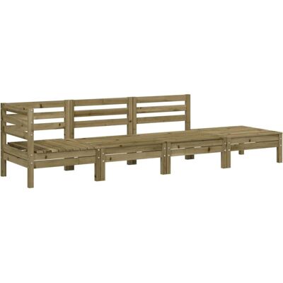 VidaXL Gartenmöbel-Set - 4-Sitzer imprägniertes Kiefernholz VidaXL Gartenmöbel-Set - 4-Sitzer imprägniertes Kiefernholz