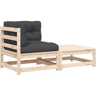 vidaXL Gartensitzbank Holz - Modulares Gartenmöbel vidaXL Gartensitzbank Holz - Modulares Gartenmöbel