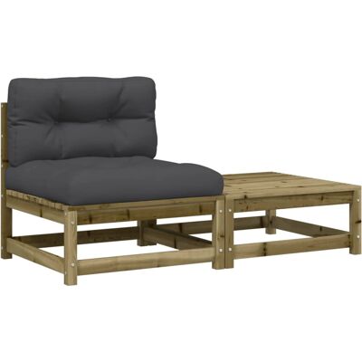 VidaXL Gartensitzbank - Natürlicher Holz, Modular, Wasserabweisend - Gartensitzbank VidaXL Gartensitzbank - Natürlicher Holz, Modular, Wasserabweisend - Gartensitzbank