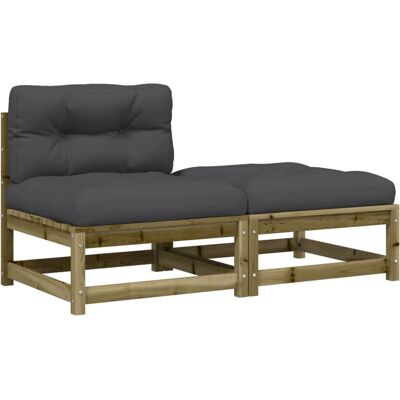 VidaXL Gartensitzbank - Holz, Rustikal, Modular - Gartenbank VidaXL Gartensitzbank - Holz, Rustikal, Modular - Gartenbank