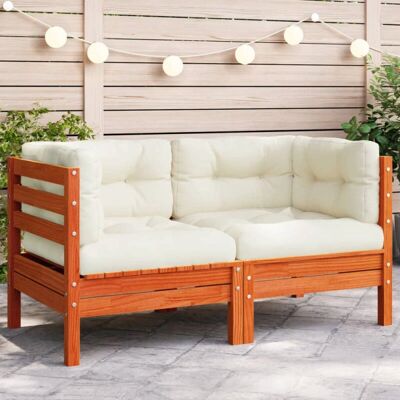 vidaXL Gartensofa Ecksofa mit Kissen - Gartenmöbel vidaXL Gartensofa Ecksofa mit Kissen - Gartenmöbel