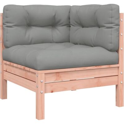 vidaXL Ecksofa - Gartenmöbel mit Kissen und Hocker vidaXL Ecksofa - Gartenmöbel mit Kissen und Hocker