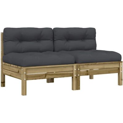 vidaXL 838164 Canapé de Jardin - Banc en Bois 2 Places - Publicité vidaXL 838164 Canapé de Jardin - Banc en Bois 2 Places - Publicité