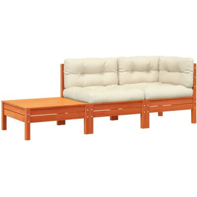 vidaXL sofa ogrodowa na zewnątrz - Drewno sosnowe brązowe 2-osobowe vidaXL sofa ogrodowa na zewnątrz - Drewno sosnowe brązowe 2-osobowe