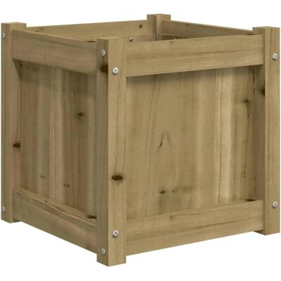 vidaXL Pflanzgefäß 40x40x40 cm imprägniertes Kiefernholz Braun - Gartenpflanzer vidaXL Pflanzgefäß 40x40x40 cm imprägniertes Kiefernholz Braun - Gartenpflanzer